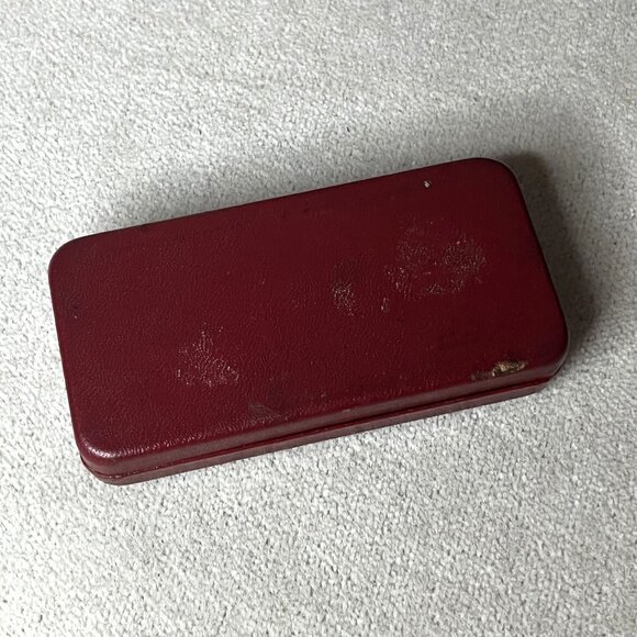 1920s Ball End Gold Tone Gillette Safety Razor Three Piece Set with Case - Picture 6 of 9